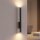 Applique murale noire 2 flammes Up Down GU10 R35 métal