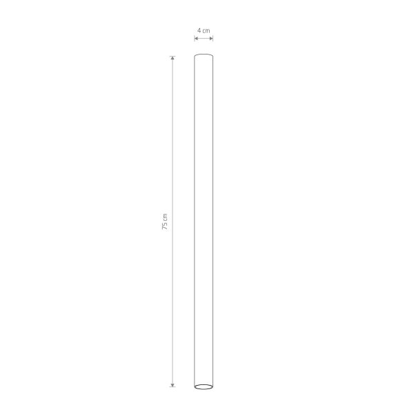 Deckenlampe Aluminium GU10 R35 Ø 4 cm Weiß schmal