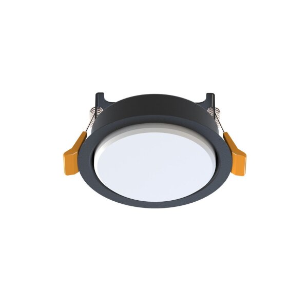 Luminaire encastré noir GX53 rond Ø 95 mm Plafond intérieur