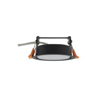 Luminaire encastré noir GX53 rond Ø 95 mm...
