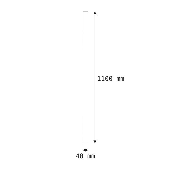 Plafonnier Blanc GU10 R35 H : 110 cm de haut Ø 4 cm Moderne