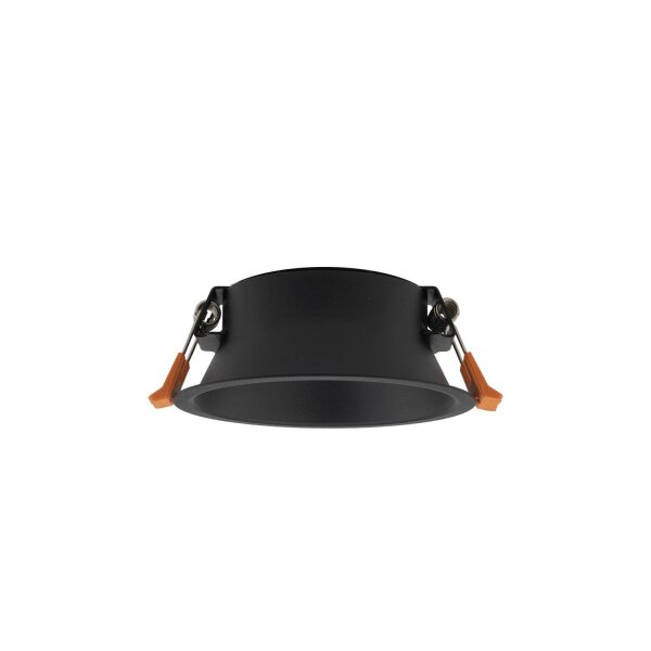 Deckenspot Unterputz Ø 12 cm klein für GX53 Schwarz