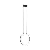 LED Hängeleuchte Ring Ø 45 cm Schwarz 4000 K...