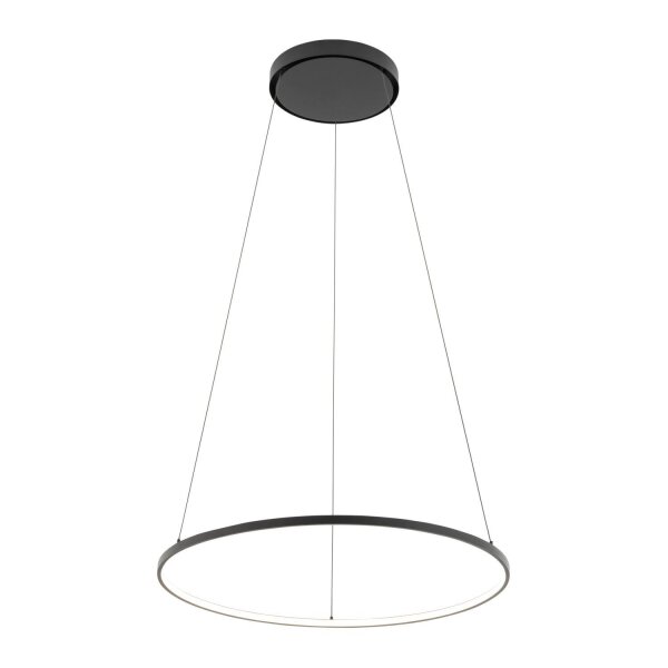 Pendelleuchte LED Schwarz 4000 K 700 lm Ø 60 cm Metall