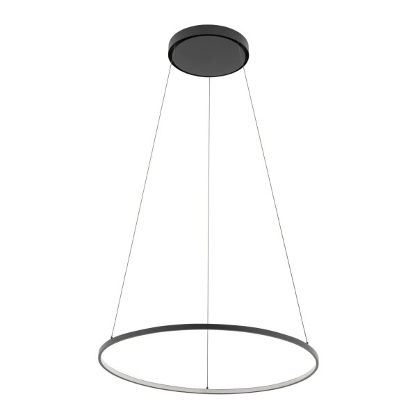 Pendelleuchte LED Schwarz 4000 K 700 lm Ø 60 cm Metall