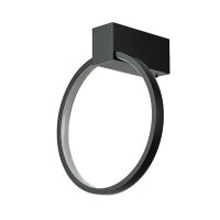 Applique LED noire 4000 K anneau Ø 18 cm...