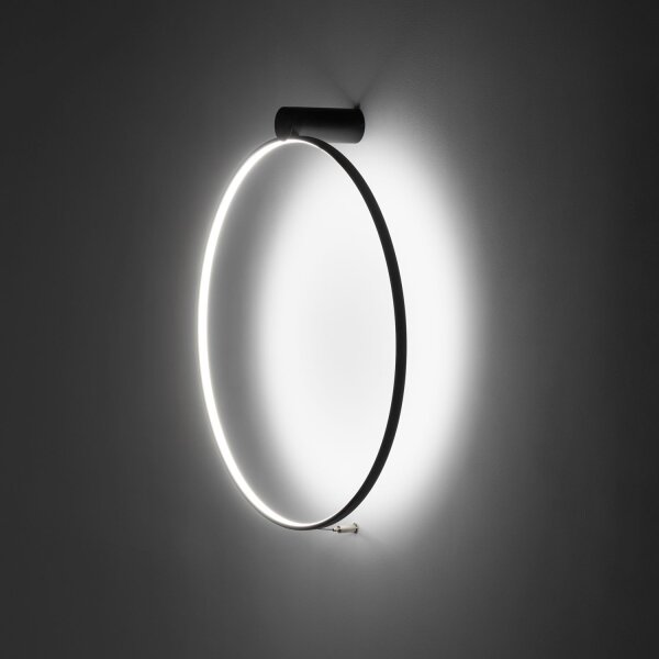 Wandleuchte LED Schwarz 4000 K 700 lm Ø 60 cm Modern