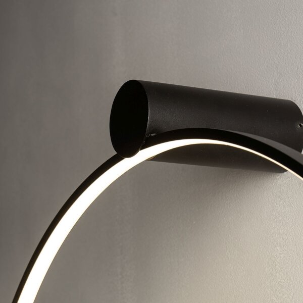 Wandleuchte LED Schwarz 4000 K 700 lm Ø 60 cm Modern