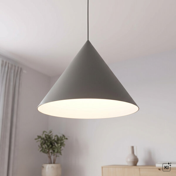 Lampe à suspendre Gris GU10 Ø 50 cm Métal Rétro réglable