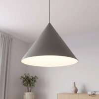 Hängelampe Grau GU10 Ø 50 cm Metall Retro...