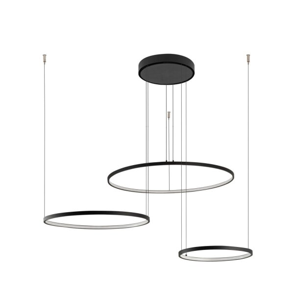 Hängeleuchte LED Schwarz 4000 K 1800 lm Metall Modern