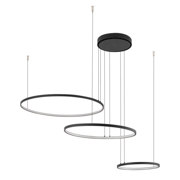 Hängeleuchte LED Schwarz 4000 K 1800 lm Metall Modern