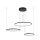 Hängeleuchte LED Schwarz 4000 K 1800 lm Metall Modern