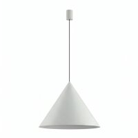 Hängelampe Hellgrau GU10 Ø 50 cm Metall Retro...