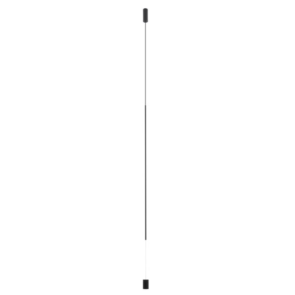 LED Hängeleuchte schmal Ø 5,5 cm Schwarz 4000 K 700 lm Metall