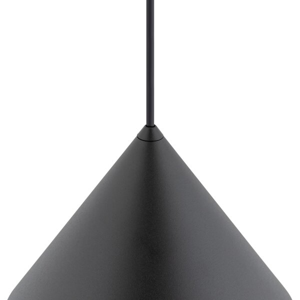 Pendelleuchte Metall Ø 35 cm Grau Retro GU10 Kegelschirm