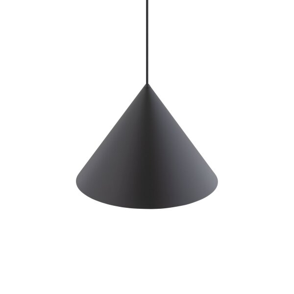 Pendelleuchte Metall Ø 35 cm Grau Retro GU10 Kegelschirm