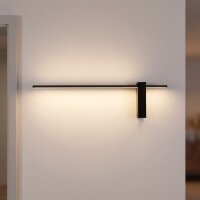 Applique LED noire 4000 K 80 cm de long indirecte