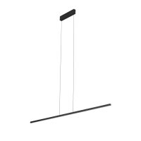 LED H&auml;ngelampe Schwarz 4000 K B: 150 cm l&auml;nglich neutralwei&szlig;