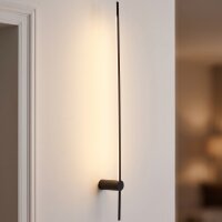 Indirekte Wandlampe LED Schwarz 4000 K 570 lm 1,2 m hoch