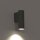 Wandleuchte Grau GU10 R35 Metall Modern H: 12 cm klein
