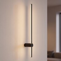 LED Wandlampe Schwarz 4000 K indirekt 80 cm hoch Metall