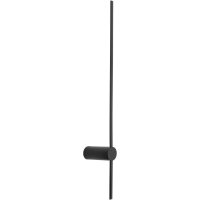 LED Wandlampe Schwarz 4000 K indirekt 80 cm hoch Metall