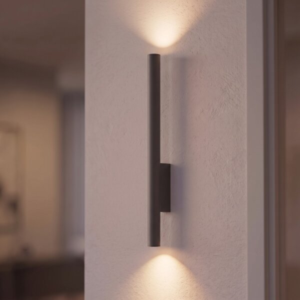 Wandleuchte Up Down GU10 R35 Grau Metall Modern innen