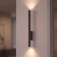 Wandleuchte Up Down GU10 R35 Grau Metall Modern innen