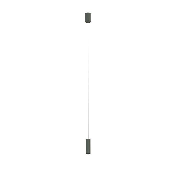 Hängeleuchte verstellbar GU10 R35 Ø 4 cm Grau Metall Modern