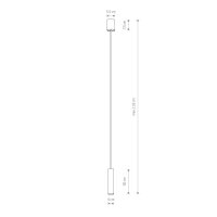 Lampe à suspendre métal gris clair GU10 R35...