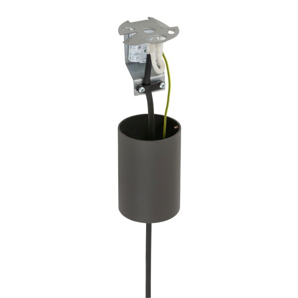 Suspension Gris GU10 R35 Ø 4 cm étroit Métal