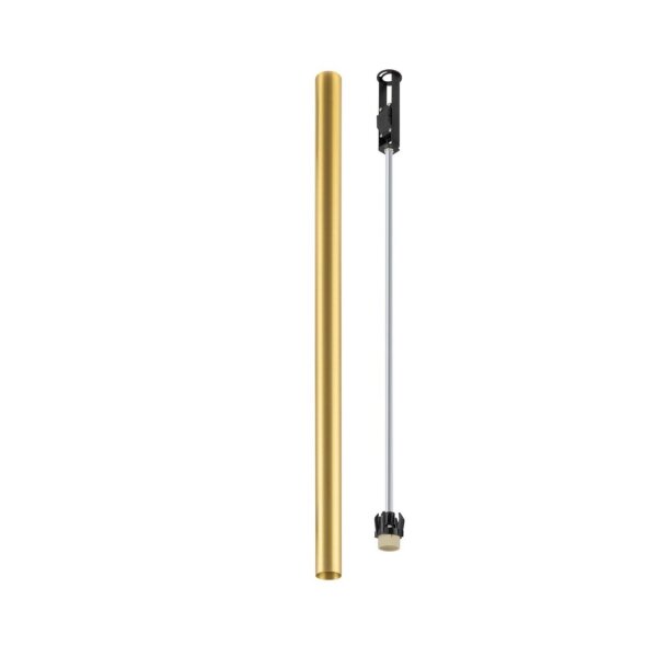 Deckenspot GU10 R35 Messing H: 75 cm 4 cm schmal