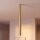 Deckenspot GU10 R35 Messing H: 75 cm 4 cm schmal