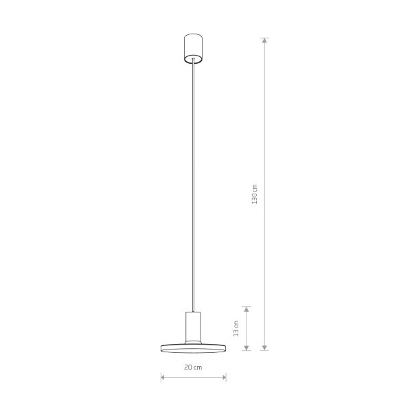 Hängeleuchte Schwarz Ø 20 cm GU10 Metall verstellbar