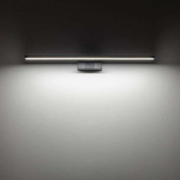 Lampe à miroir LED noire IP44 4000 K 900 lm blanc neutre