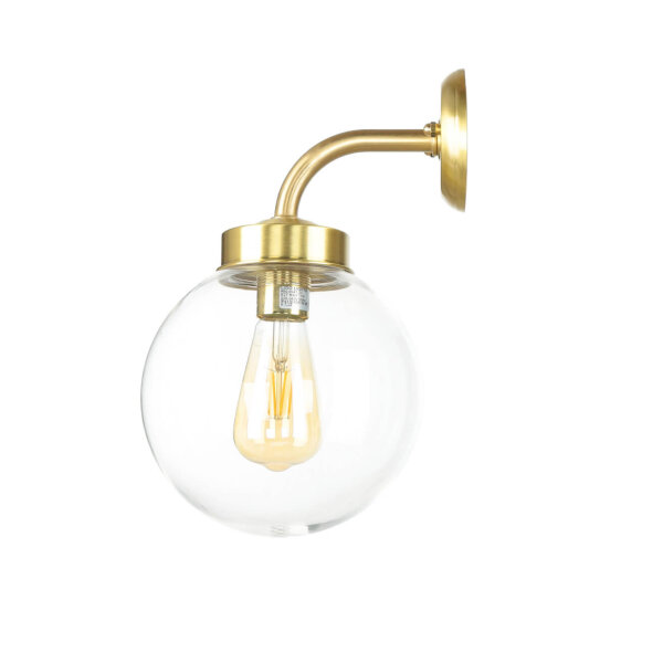 Lampe dextérieur laiton Abat-jour sphérique E27 mur maison jardin