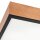 Deckenleuchte eckig B: 48 cm Holz Metall für 4x E27