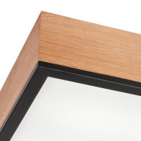 Deckenleuchte Holz B: 39 cm klein quadratisch in Eiche 4x...