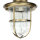 Deckenlampe Outdoor Echt-Messing Glas IP54 Maritim