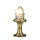 Lampe de chemin petite 25 cm IP64 E27 laiton véritable verre