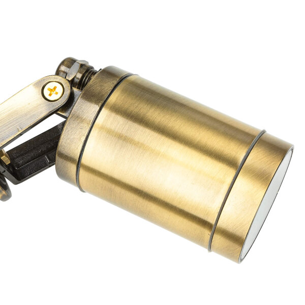 Projecteur de jardin avec piquet de terre laiton massif GU10 IP64