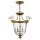 Pendelleuchte Esstisch aus Messing Glas opulent