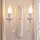 Wandleuchte Weiß Rustikal Lampe Wohnzimmer Flur