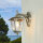 Lampe dextérieur mur laiton massif en nickel E27