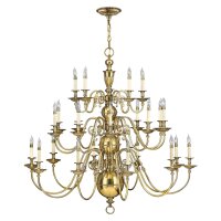 Lustre géant en laiton massif baroque Ø123cm