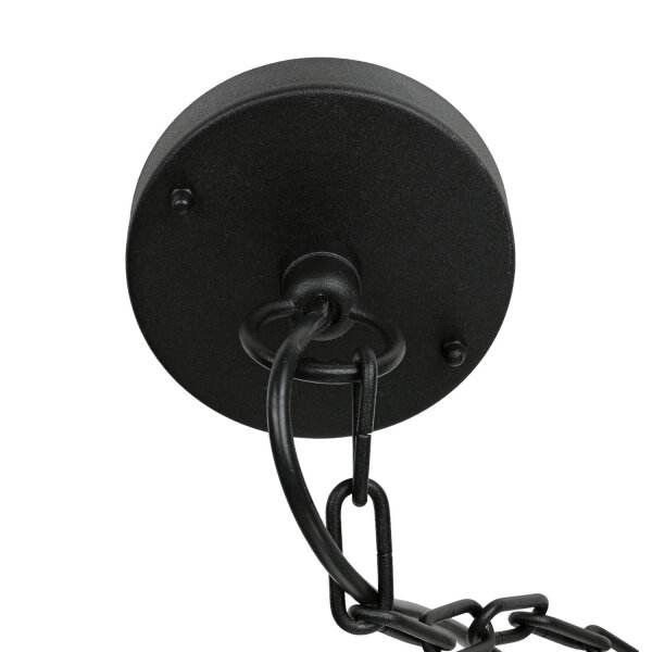 Lampe dextérieur IP44 E27 noir verre inox Maritim