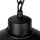 Lampe dextérieur IP44 E27 noir verre inox Maritim