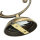 Applique murale bronze clair E14 laiton véritable verre