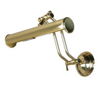 Bilderleuchte Messing in Shabby Wei&szlig; Gold